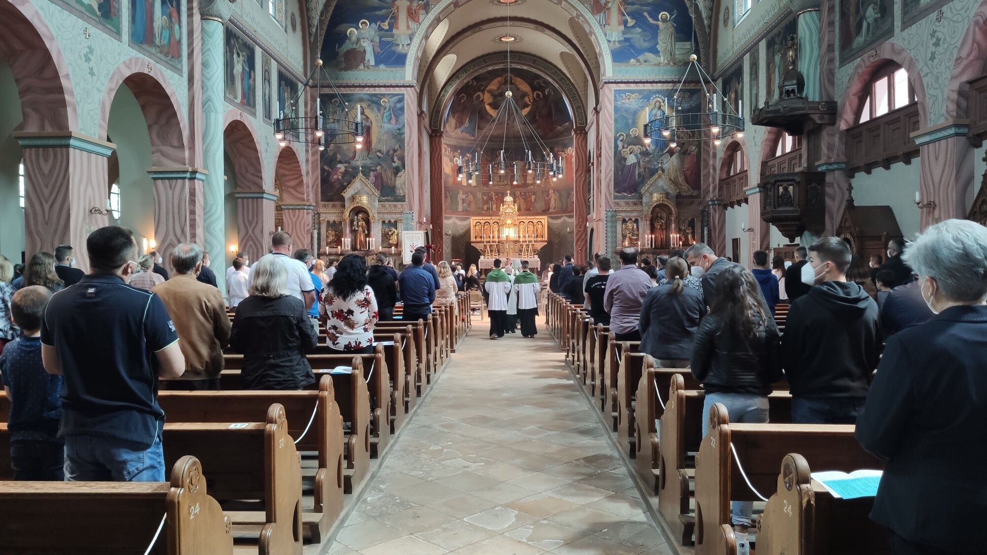 Der Gottesdienst in St. Sebastian (Foto: Vlatko Knez)