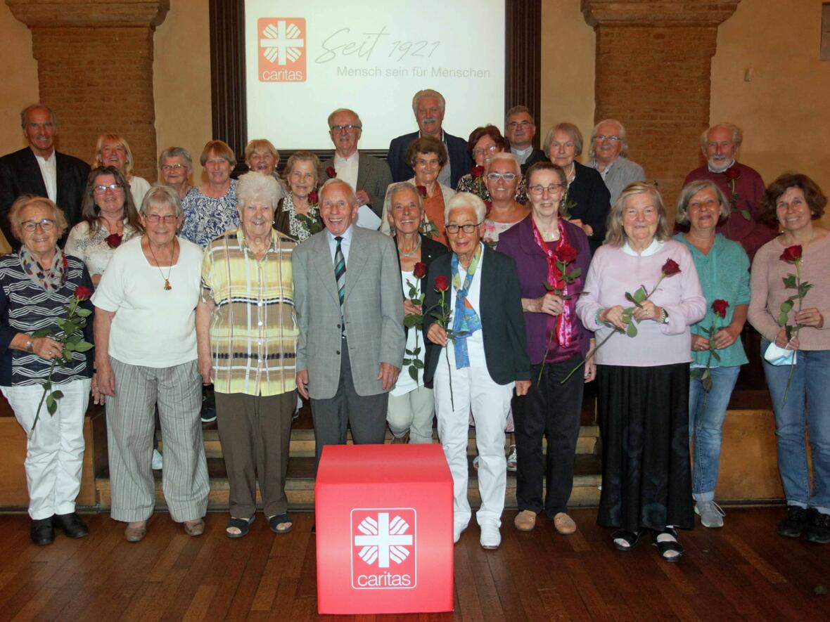 Eröffnung der Caritas-Herbstsammlung mit Ehrung der Sammlerinnen und Sammler. (Foto: Caritas Augsburg / Annette Zoepf)