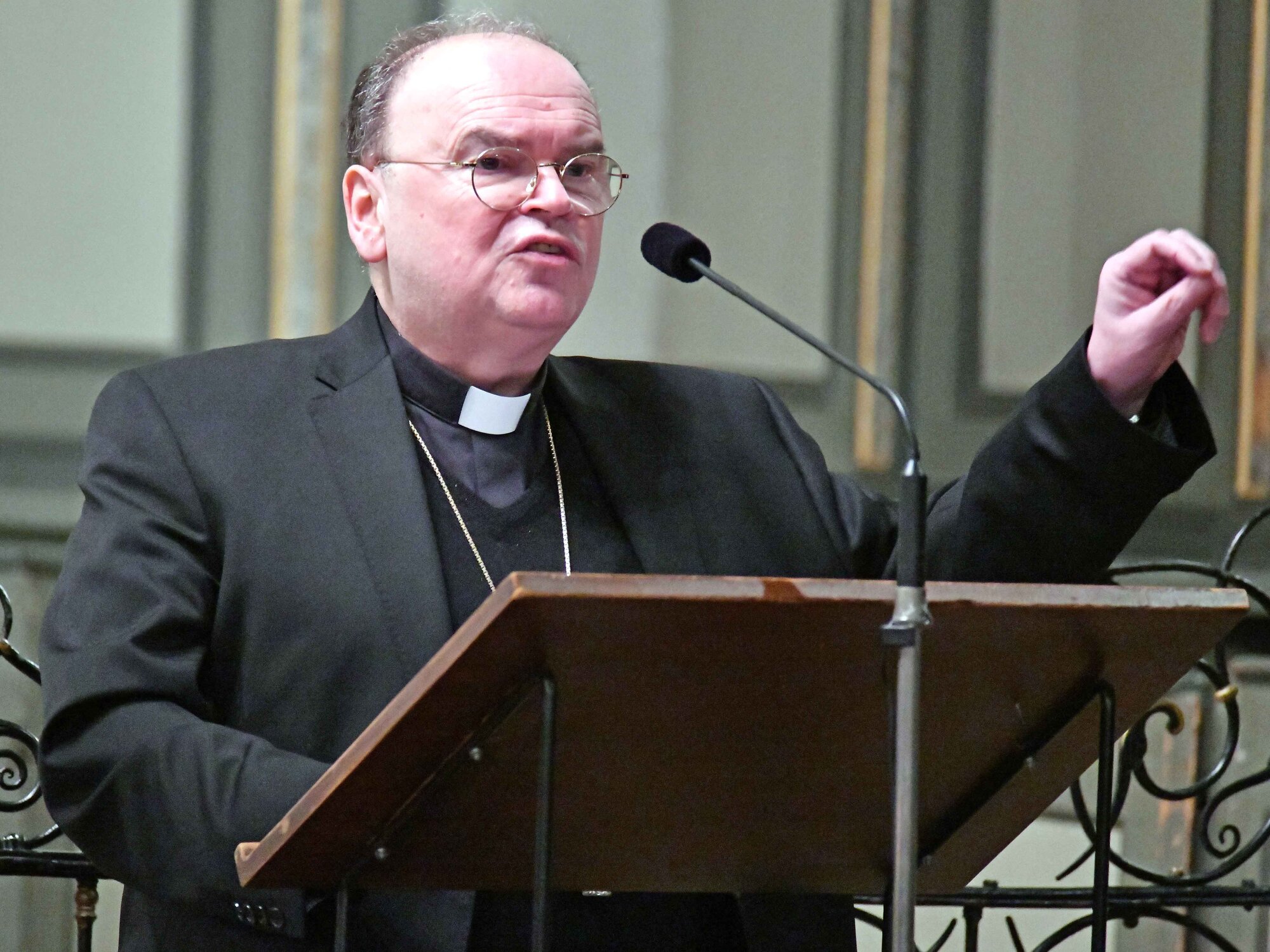 Kanzelrede von Bischof Bertram beim Augsburger Ökumenischen Hochschulgottesdienst (Foto Nicolas Schnall_pba)