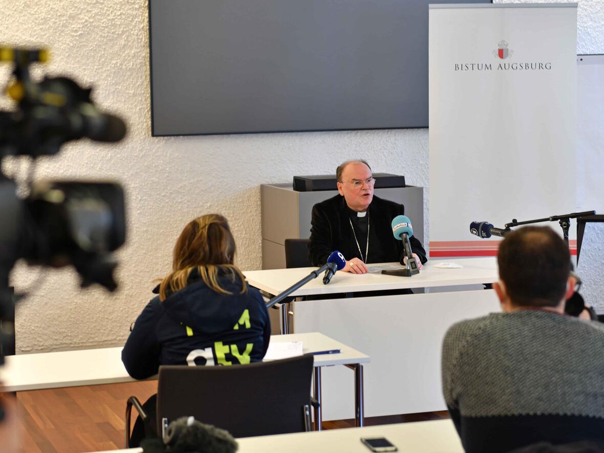 Statement von Bischof Bertram zum Synodalen Weg. (Foto: Nicolas Schnall / pba)