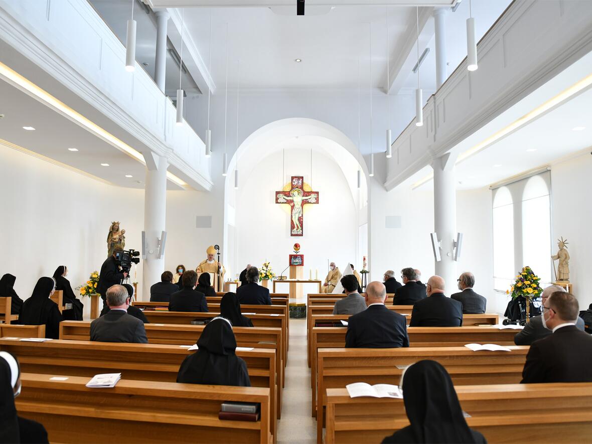 Der Gottesdienst fand in der Kapelle des Mutterhauses in Ursberg statt.