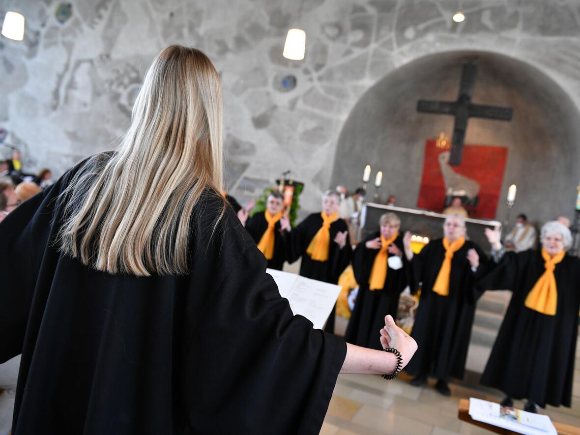 Der Gebärdenchor des Regens-Wagner-Werks.