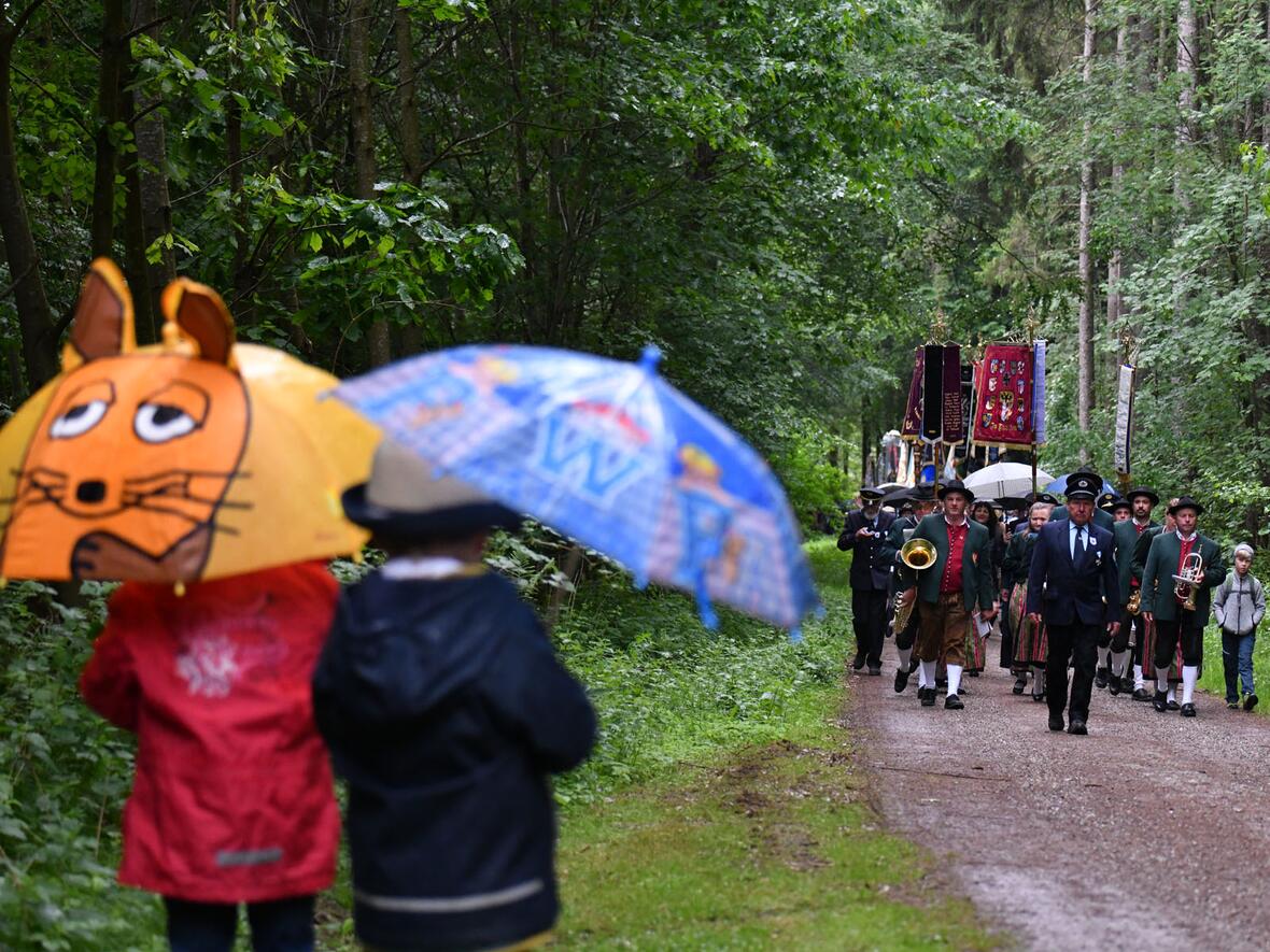 Zahlreiche Wallfahrerinnen und Wallfahrer besuchten gemeinsam mit den Vereinsmitgliedern den Gottesdienst.