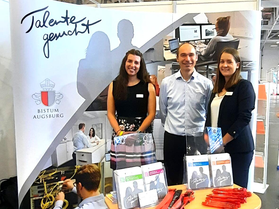 Der Bistumsstand auf der Ausbildungsmesse "fit-for-JOB!" (Foto: FB Recruiting)