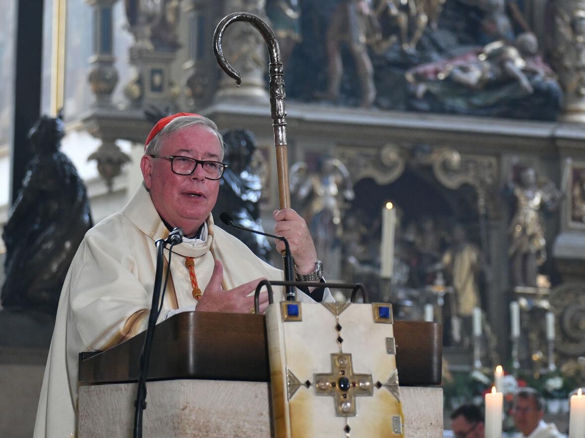 Beim Tag der Priester und Diakone während der Ulrichswoche hat der Luxemburger Erzbischof und Generalrelator der Weltbischofssynode Jean-Claude Kardinal Hollerich als Festgast den hohen Wert des Dialogs in der Kirche betont. (Fotos: Julian Schmidt / pba) 