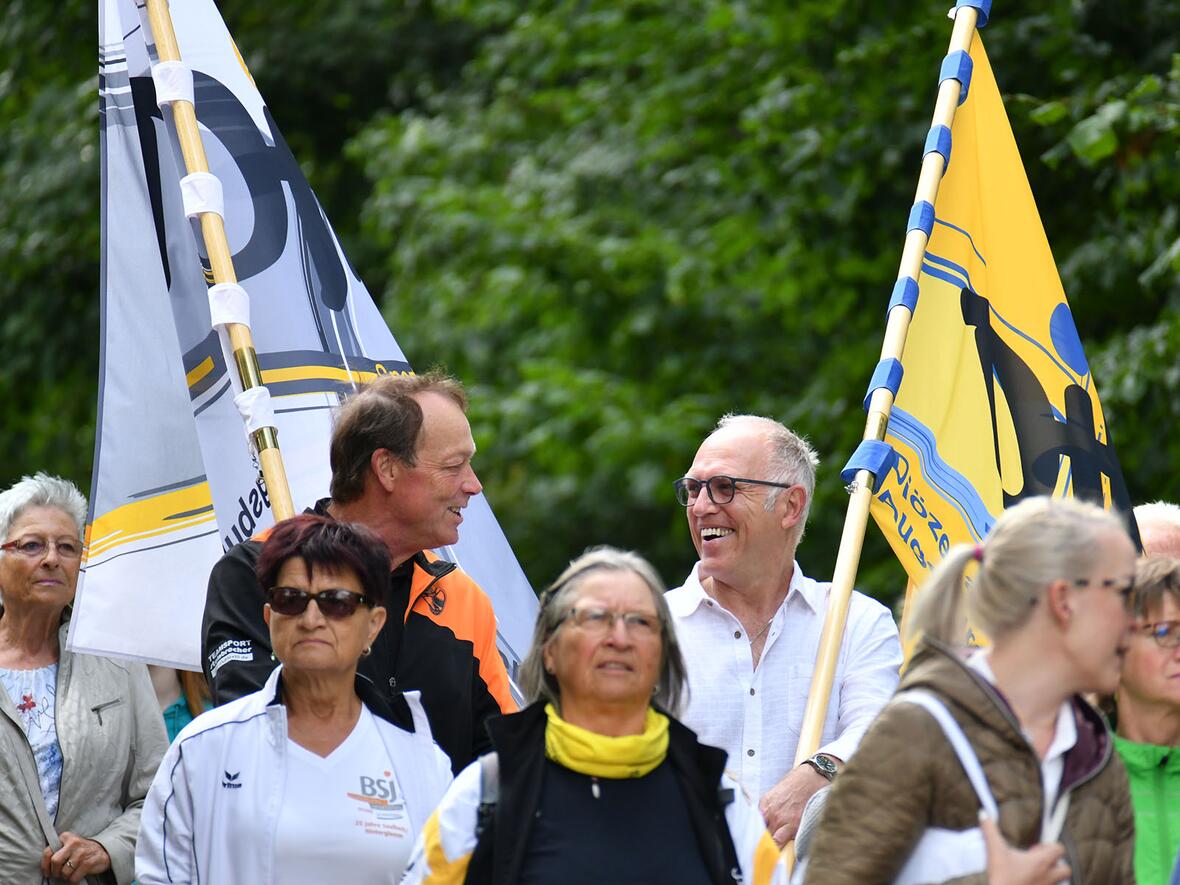 Freudige Gesichter bei der 47. Sportlerwallfahrt nach Violau (Fotos: Julian Schmidt / pba)