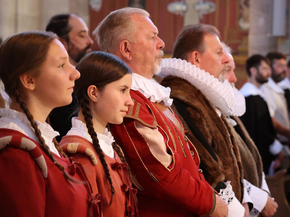 Darstellerinnen und Darsteller des Historischen Festspiels.