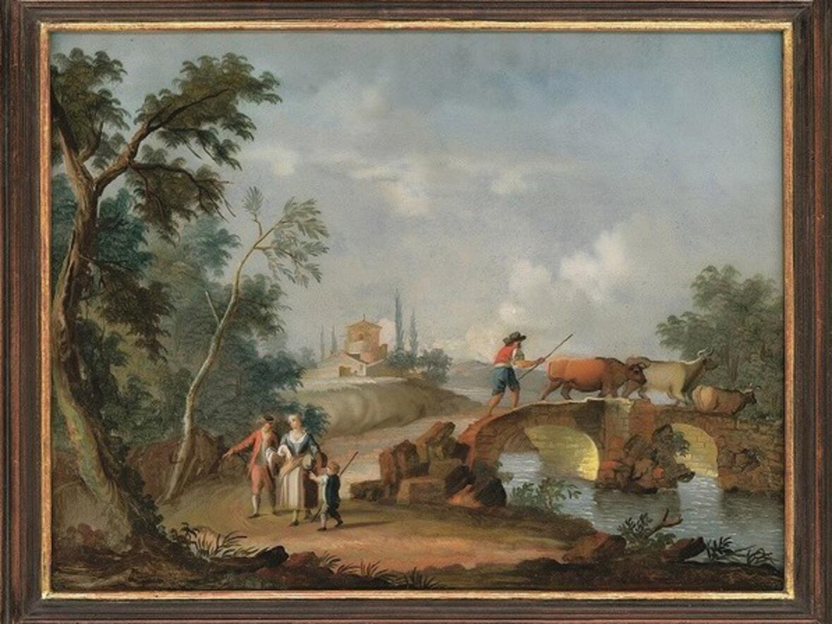 Südliche Pastorale, Augsburg, 3. Viertel 18. Jahrhundert. (Foto: Kunstsammlungen & Museen Augsburg)