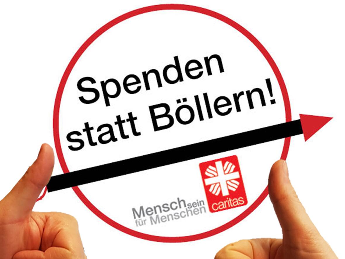 Aktion: "Spenden statt Böllern"