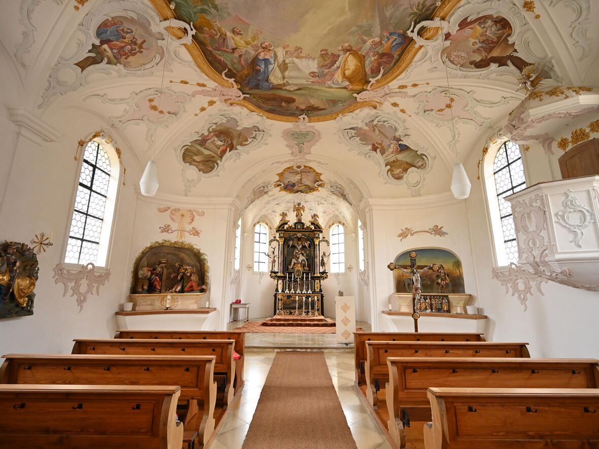 Der Innenraum der Kapelle.