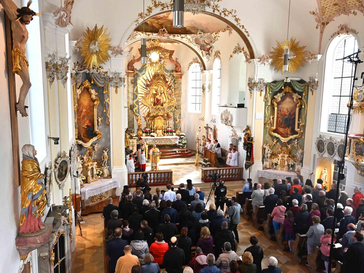 Die Wallfahrtskirche Maria Vesperbild erstrahlt in neuem Glanz (Fotos: Ulrich Bobinger/pba)