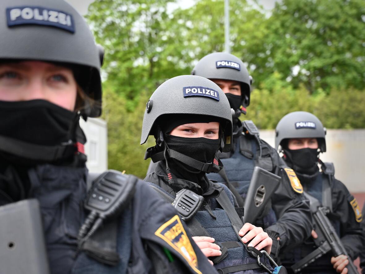 In einer Übung simulierten die Beamtinnen und Beamten den Einsatz während eines Amoklaufs.