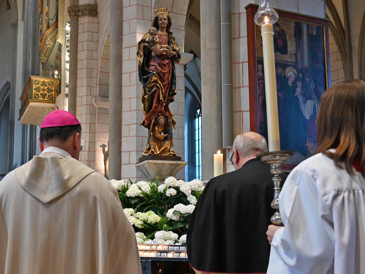 Am Hochfest der Patrona Bavariae wurde die Reihe der Maiandachten im Dom eröffnet. (Fotos: Leander Stork / pba) 