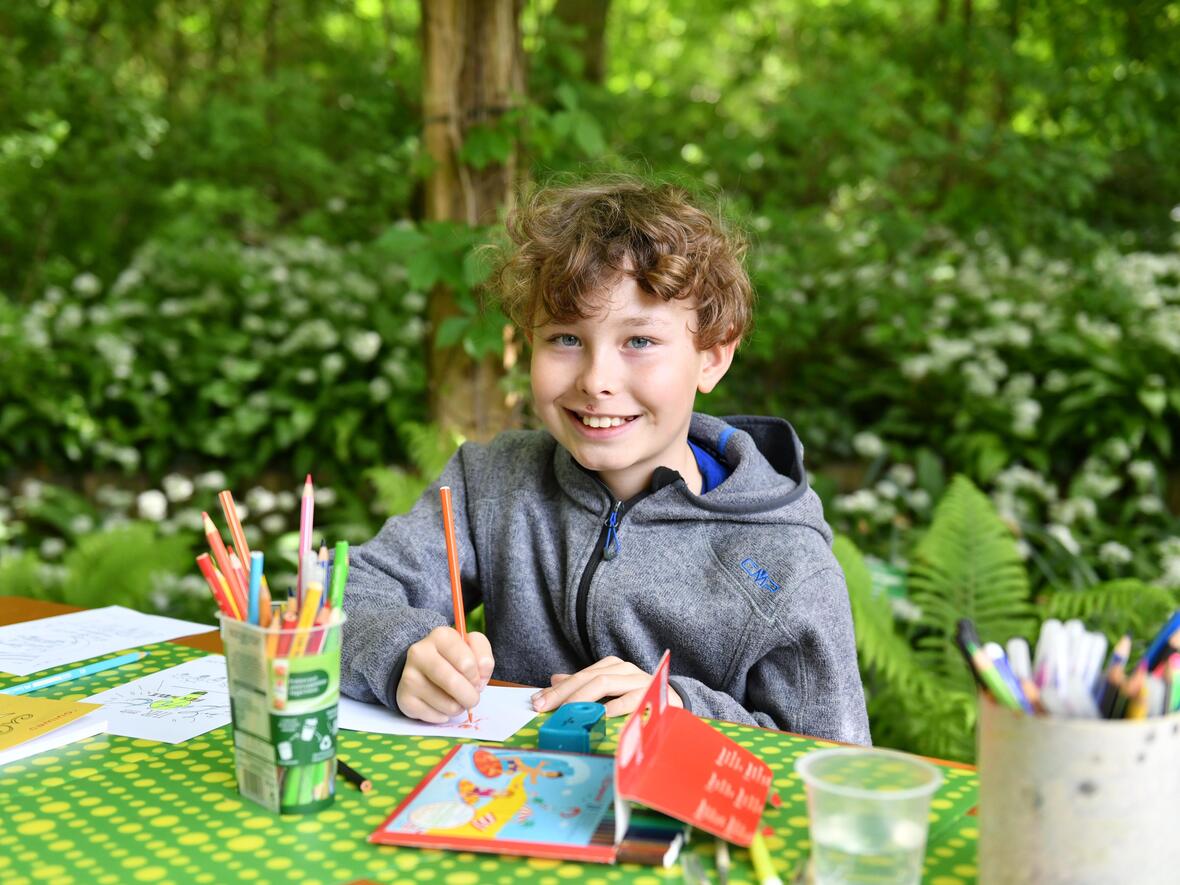 Zum Malen und Basteln bestand an diesem Tag jede Menge Gelegenheit. (Foto: Maria Rösch / pba)