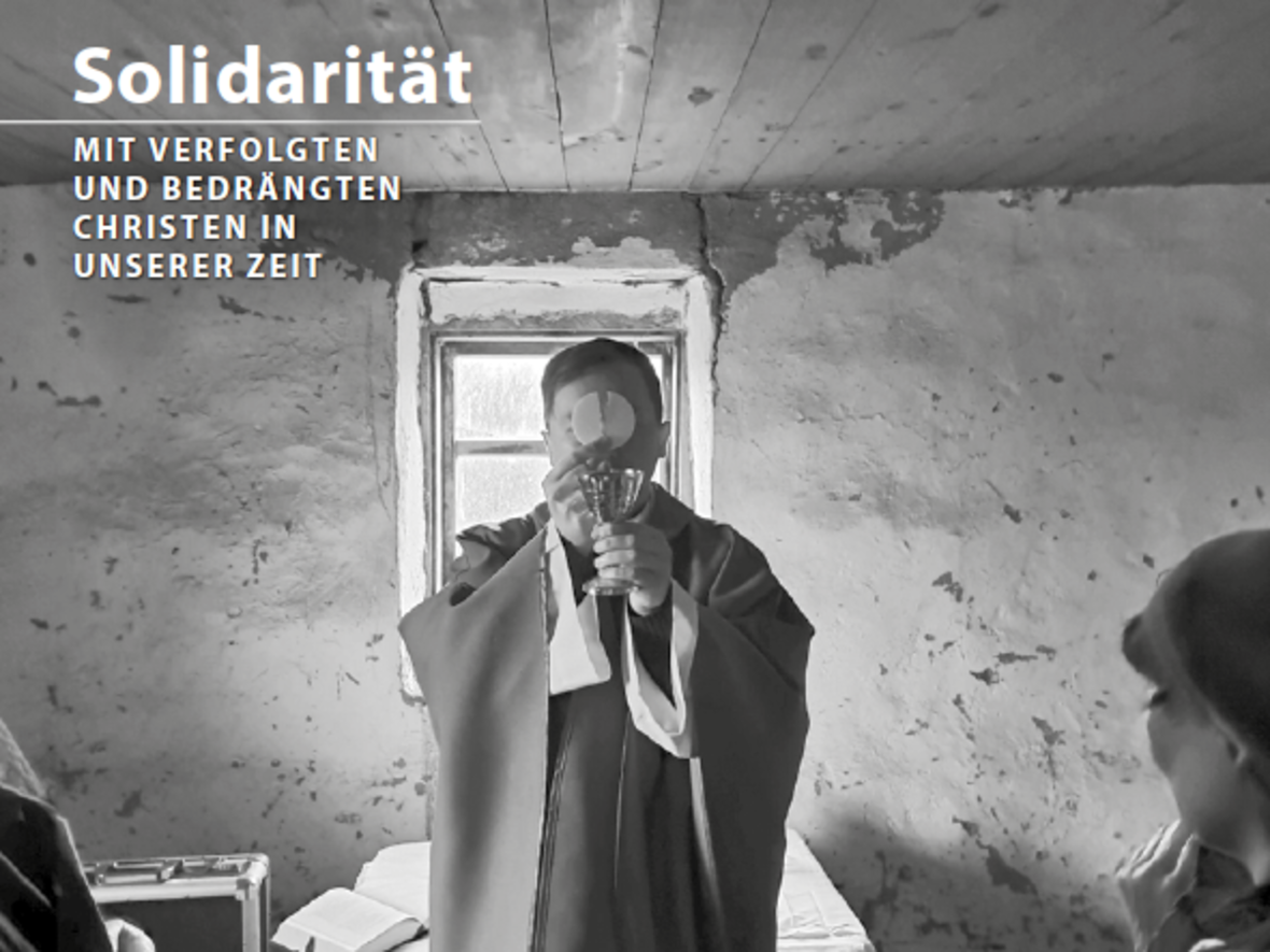 Ausschnitt des Titelbilds der Arbeitshilfe "Solidarität mit verfolgten und bedrängten Christen in unserer Zeit – Zentralasien" (Quelle: DBK)