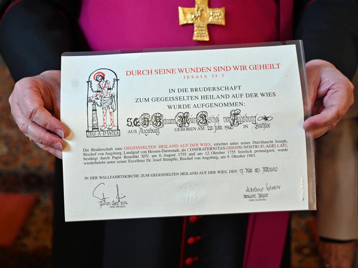 Bischof Bertram in die Wiesbruderschaft aufgenommen 