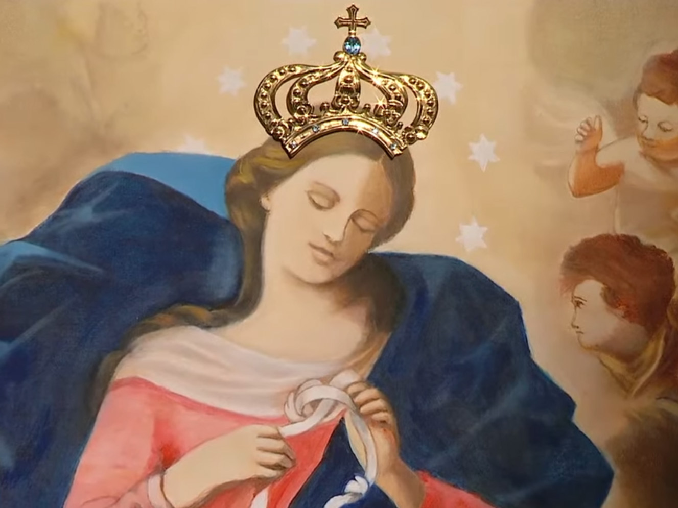 Die gekrönte Knotenlöserin (Fotos: Vatican News)