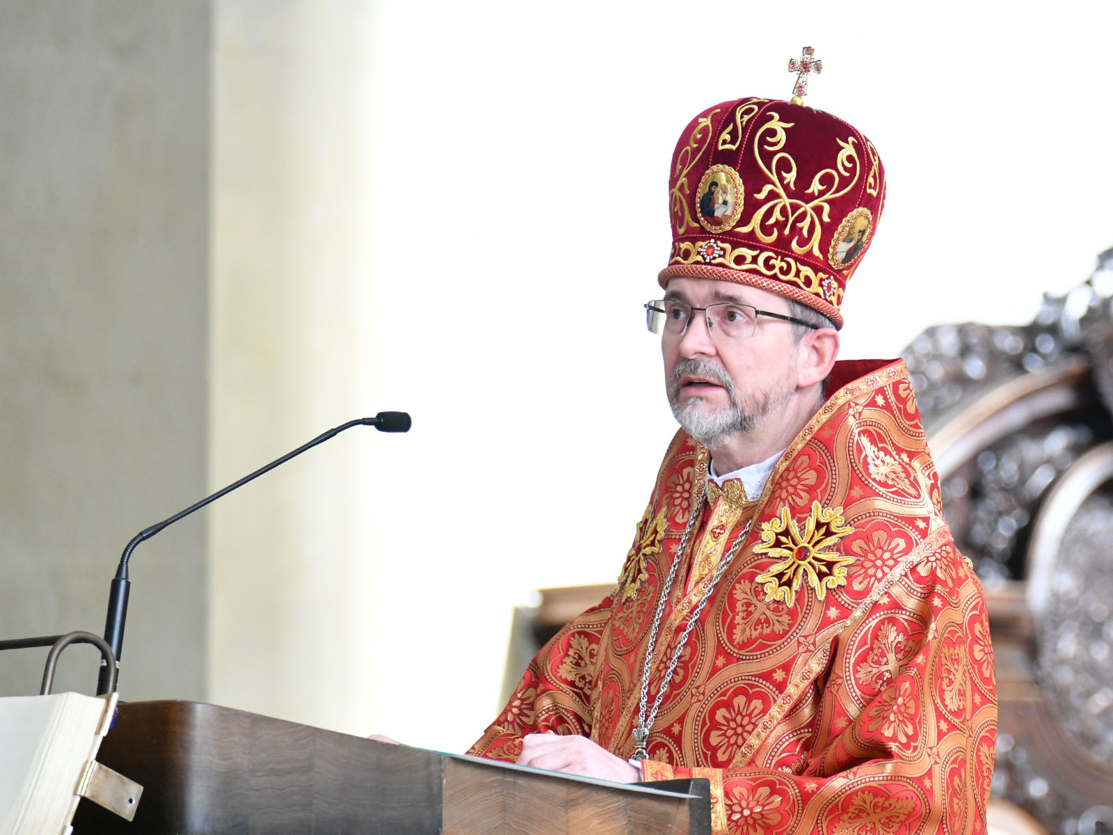 Exarch Dzyurakh bedankte sich für die Solidarität mit der Ukraine.