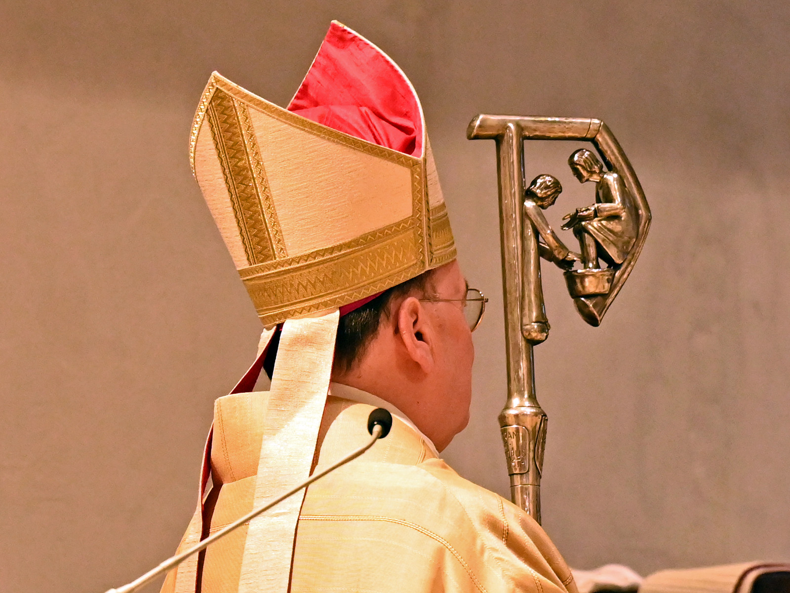 Abendmahlsszene im Bischofsstab.